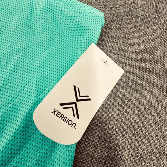 NEW Xersion Athletic Tank Top Small Adriatic Aqua/ Green Quick Dri Stretch $32 - Picture 7 of 11